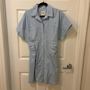 Abercrombie & Fitch Sky Blue Button-Up Shirt Dress